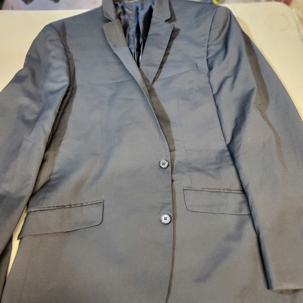 Kenneth Cole New York Black Sport Coat with Fitted Silhouette